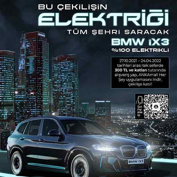 BMW iX3 %100 Elektrikli Otomobil Çekilişi!